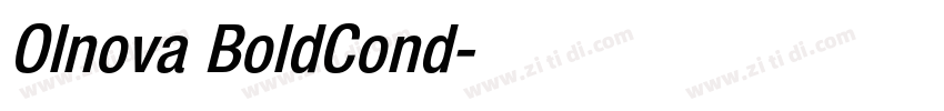 Olnova BoldCond字体转换 Olnova BoldCond字体转换